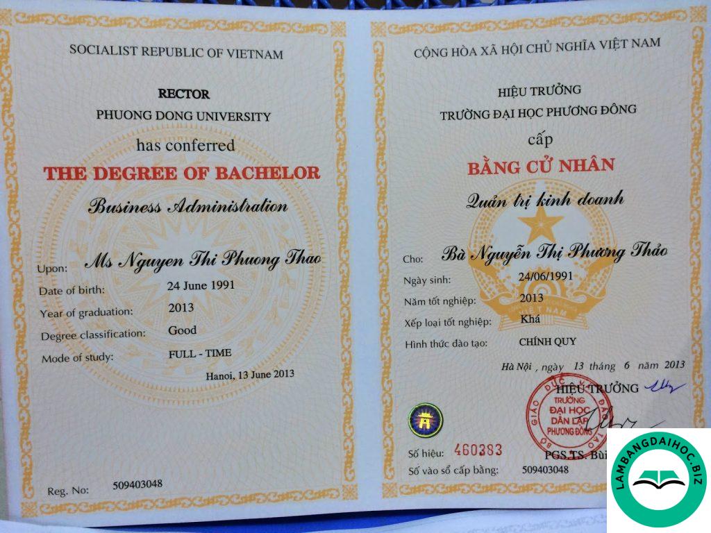 làm bằng đại học giá rẻ
