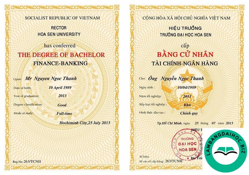 Làm bằng đại học văn lang