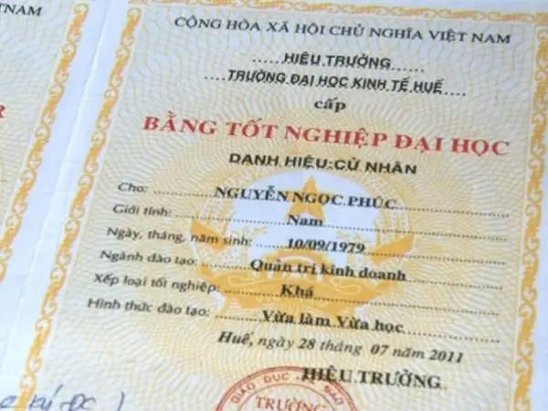 làm bằng đại học chính quy
